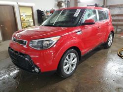 Salvage cars for sale at Pekin, IL auction: 2016 KIA Soul +