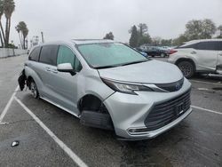 Salvage cars for sale at Van Nuys, CA auction: 2022 Toyota Sienna XLE