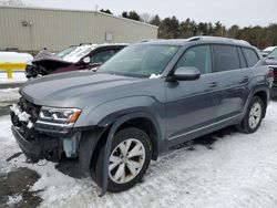 2018 Volkswagen Atlas SEL en venta en Exeter, RI