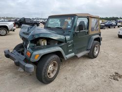 Jeep salvage cars for sale: 2000 Jeep Wrangler / TJ Sport