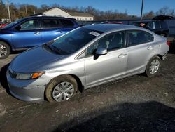 Vehiculos salvage en venta de Copart York Haven, PA: 2012 Honda Civic LX