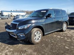 Salvage cars for sale at Pennsburg, PA auction: 2017 Infiniti QX80 Base