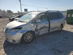 Salvage cars for sale at Hueytown, AL auction: 2015 Toyota Sienna XLE