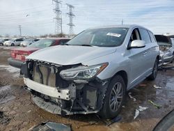 Salvage cars for sale at Elgin, IL auction: 2019 Infiniti QX60 Luxe