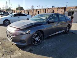 Honda salvage cars for sale: 2022 Honda Accord Touring Hybrid