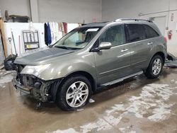 Salvage cars for sale at Elgin, IL auction: 2007 Acura MDX Technology