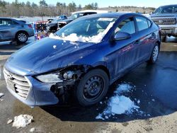 Salvage cars for sale at Windham, ME auction: 2018 Hyundai Elantra SEL