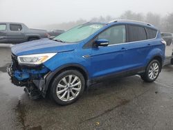 Salvage cars for sale at Brookhaven, NY auction: 2017 Ford Escape Titanium