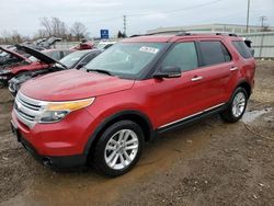 Salvage cars for sale at Chicago Heights, IL auction: 2011 Ford Explorer XLT