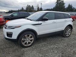 Salvage cars for sale at Graham, WA auction: 2016 Land Rover Range Rover Evoque SE