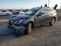 Salvage cars for sale at Rancho Cucamonga, CA auction: 2019 Subaru Outback 3.6R Limited