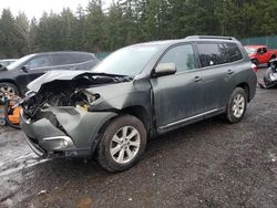 Salvage cars for sale at Graham, WA auction: 2013 Toyota Highlander Base