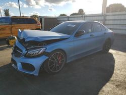 Salvage cars for sale at Miami, FL auction: 2018 Mercedes-Benz C 43 4matic AMG