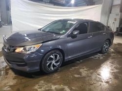 Salvage cars for sale at North Billerica, MA auction: 2017 Honda Accord LX