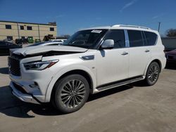 Salvage cars for sale at Wilmer, TX auction: 2020 Infiniti QX80 Luxe