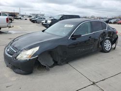 Salvage cars for sale at Grand Prairie, TX auction: 2010 Infiniti G37