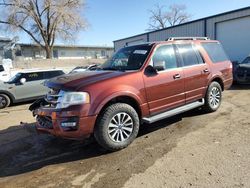 Salvage cars for sale at Albuquerque, NM auction: 2017 Ford Expedition XLT