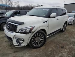 Salvage cars for sale at Spartanburg, SC auction: 2017 Infiniti QX80 Base