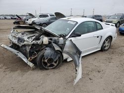 Salvage cars for sale at Houston, TX auction: 2002 Ford Mustang