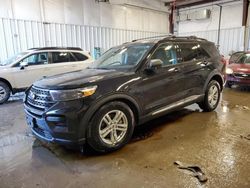 Salvage cars for sale at Franklin, WI auction: 2022 Ford Explorer XLT