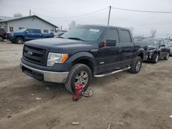 Salvage cars for sale at Pekin, IL auction: 2014 Ford F150 Supercrew