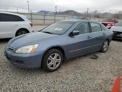 Salvage cars for sale at Magna, UT auction: 2007 Honda Accord EX