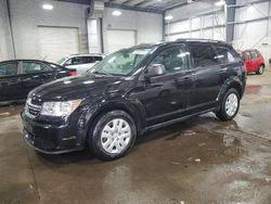 Salvage cars for sale at auction: 2017 Dodge Journey SE