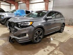 Salvage cars for sale at Lansing, MI auction: 2022 Ford Edge ST