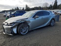 Salvage cars for sale at Graham, WA auction: 2022 Lexus IS 300