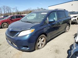 Salvage cars for sale at Spartanburg, SC auction: 2012 Toyota Sienna LE