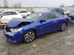 Salvage cars for sale at Arlington, WA auction: 2017 Honda Accord LX-S