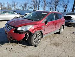 Salvage cars for sale at Bridgeton, MO auction: 2015 Ford Escape Titanium