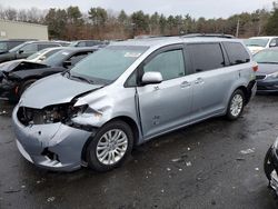 Salvage cars for sale at Exeter, RI auction: 2016 Toyota Sienna XLE