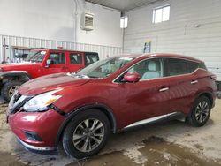 Salvage cars for sale at auction: 2016 Nissan Murano S