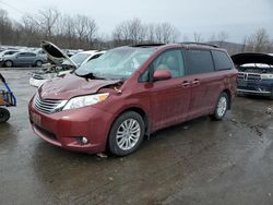 Salvage cars for sale at Marlboro, NY auction: 2017 Toyota Sienna XLE