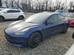 Salvage cars for sale at Baltimore, MD auction: 2022 Tesla Model 3