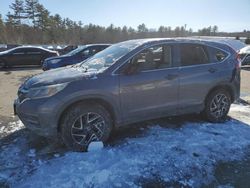 Salvage cars for sale at Windham, ME auction: 2016 Honda CR-V SE