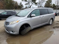 Salvage cars for sale at Hampton, VA auction: 2012 Toyota Sienna XLE