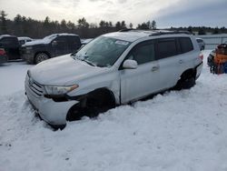 Salvage cars for sale at Windham, ME auction: 2012 Toyota Highlander Base