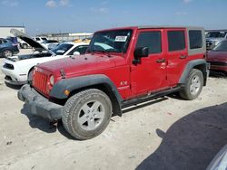 Salvage cars for sale at Haslet, TX auction: 2008 Jeep Wrangler Unlimited X