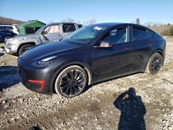 Salvage cars for sale at West Warren, MA auction: 2024 Tesla Model Y