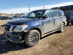 Salvage cars for sale at Colorado Springs, CO auction: 2017 Nissan Armada SV