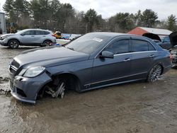 Salvage cars for sale at Mendon, MA auction: 2010 Mercedes-Benz E 350 4matic