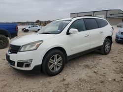 Salvage cars for sale at San Antonio, TX auction: 2015 Chevrolet Traverse LT