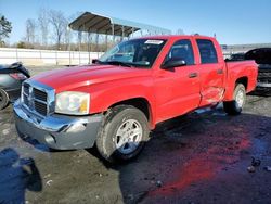 Salvage cars for sale at Spartanburg, SC auction: 2005 Dodge Dakota Quad SLT