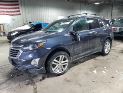 Salvage cars for sale at Franklin, WI auction: 2018 Chevrolet Equinox Premier