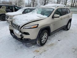 Jeep salvage cars for sale: 2015 Jeep Cherokee Latitude