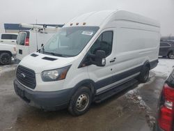 Salvage trucks for sale at Woodhaven, MI auction: 2017 Ford Transit T-350 HD