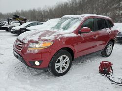 Salvage cars for sale at Marlboro, NY auction: 2011 Hyundai Santa FE Limited