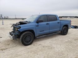 Salvage cars for sale from Copart New Braunfels, TX: 2019 Toyota Tundra Crewmax SR5